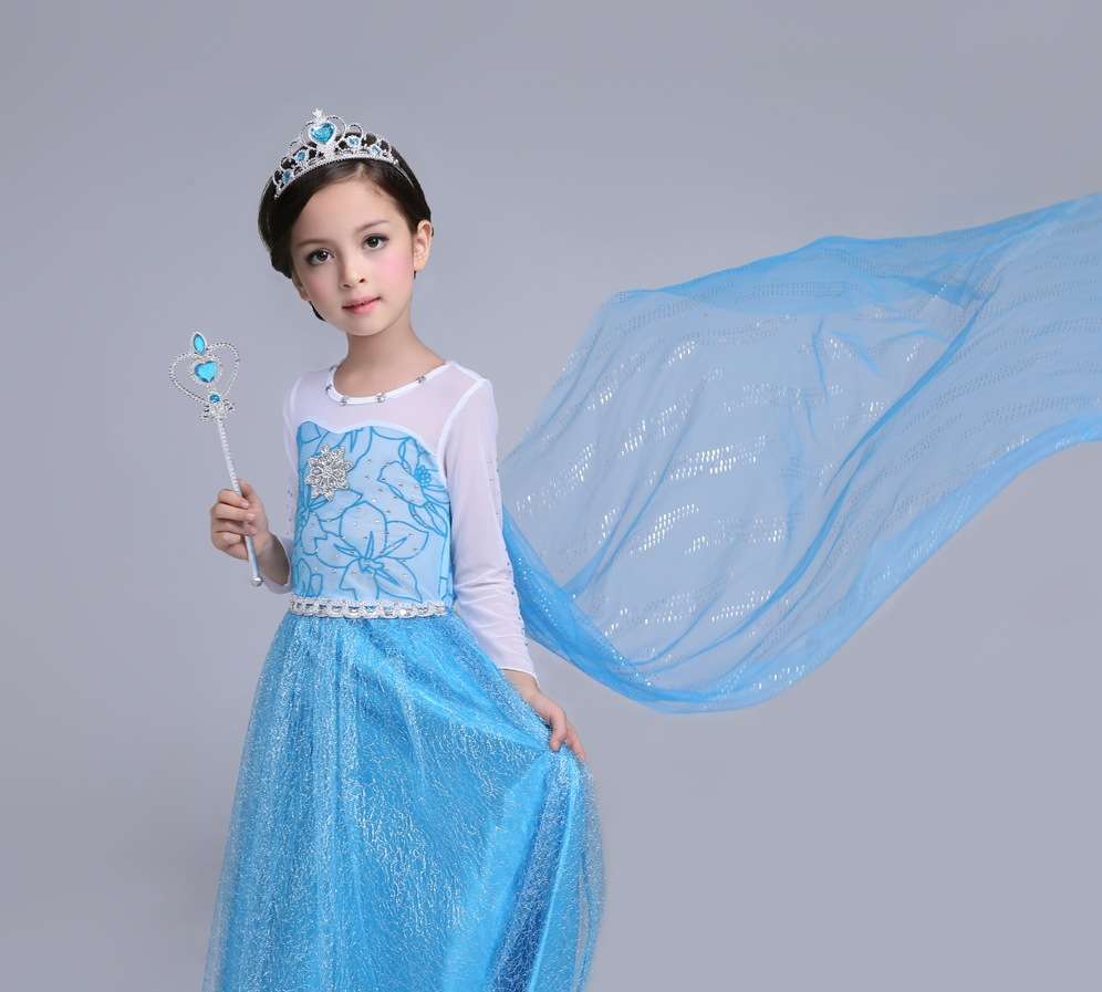Frozen Elsa Princess Dress Kids Girls Party Cosplay Ice Queen Fancy Dress  Performance Costume Age Group Kids Colour 9-10 Years | Fruugo NO