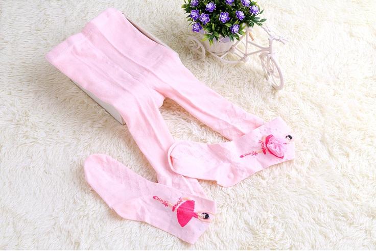 Set of 3 colors Pink, White, Black Cotton Barbie Doll Thick Legging (2-10  years) 