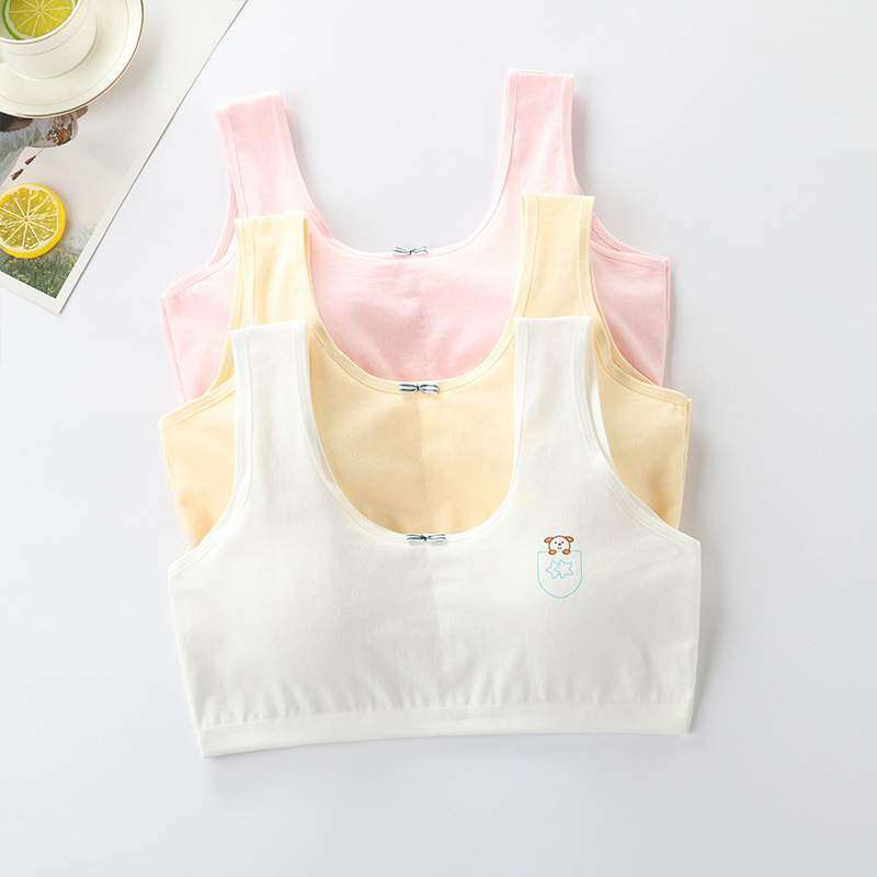 Double-layer Cotton Tube Bras For Young Girls