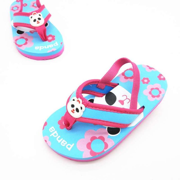 1-5.5 Years Kids Slippers For Girls Boys Flip Flops Summer Children Soft Sole Beach Sandals