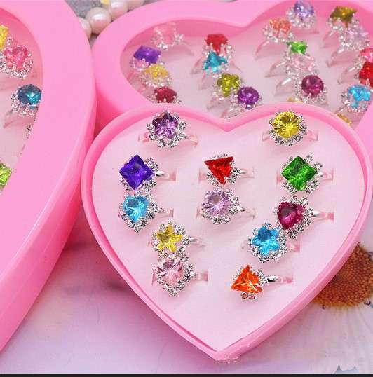 39PCS Little Girl Adjustable Rings, Jewelry Rings Gift with Heart Shape,  Pretend Play and Dress up Rings Sets for Children Kids Little Girls -  Walmart.com