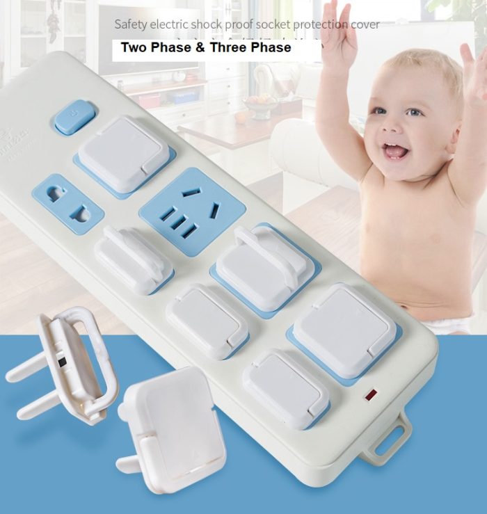 Safety Protection baby Essentials anti shock Power two-phase three-phase Socket Cover