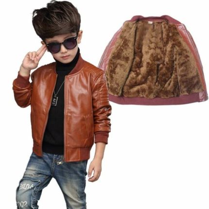 11-12 Years Boy Brown Inner wool Jacket
