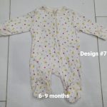0-12 months Baby 100% Cotton Zipper Romper