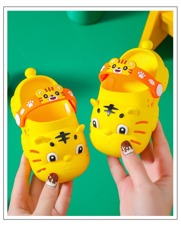 1-5 years kids baby Tiger summer shoes clogs slipper mickey minors