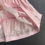 1-5years Girls Summer Pink Embroidery Flowers Short Sleeves Frock